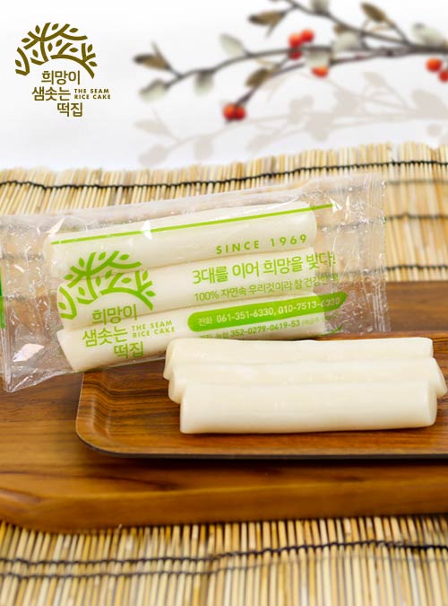 흰 가래떡 2Kg | 냉동 | 3입포장